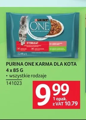 Karma dla kota Purina One Sterilcat promocja w Selgros