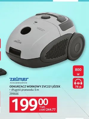 Odkurzacz workowy Zelmer Józek ZVC221 promocja w Selgros