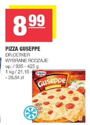 Pizza Guseppe wybrane rodzaje promocja w SPAR