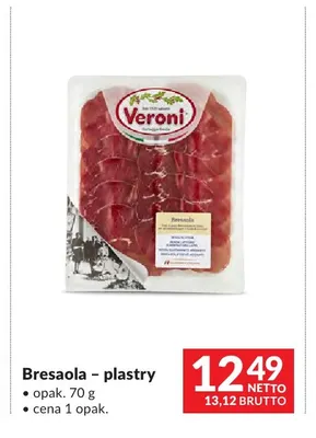 Bresaola plastry Veroni promocja w Makro