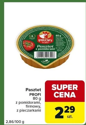 Pasztet Profi z pomidorami, limonką, z pieczarkami promocja w Carrefour Express