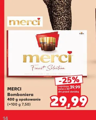 Bomboniera Merci promocja w Kaufland