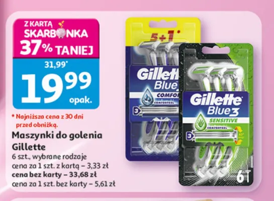 Maszynki do golenia Gillette promocja w Auchan