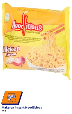 Makaron instant Noodlicious o smaku kurczaka promocja w Action
