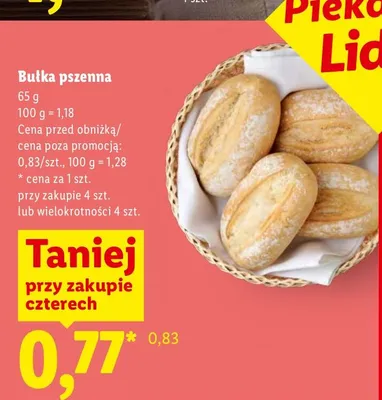 Bułka pszenna promocja w Lidl