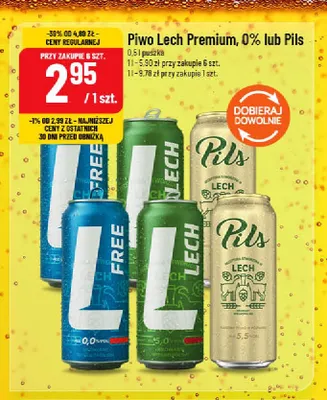 Piwo Lech Pils promocja w POLOmarket