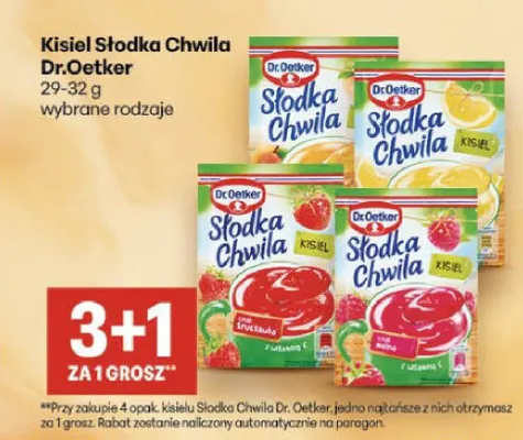 Kisiel Słodka Chwila Dr. Oetker o smaku cytrynowym promocja w Delikatesy Centrum