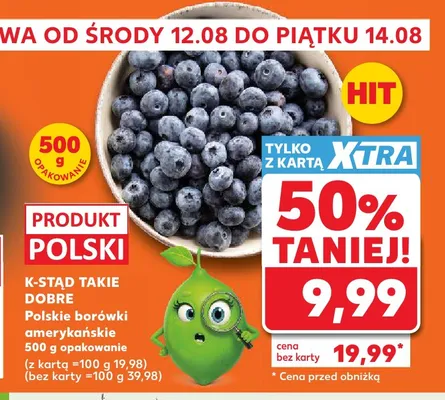 Borówki amerykańskie K-Stąd Takie Dobre promocja w Kaufland