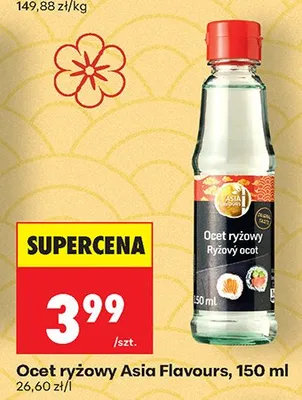 Ocet ryżowy Asia Flavours promocja w Biedronka