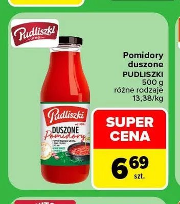 Pomidory duszone Pudliszki promocja w Carrefour Market