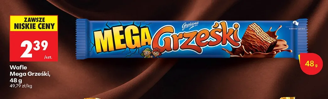 Wafle Mega Grzeški promocja w Biedronka