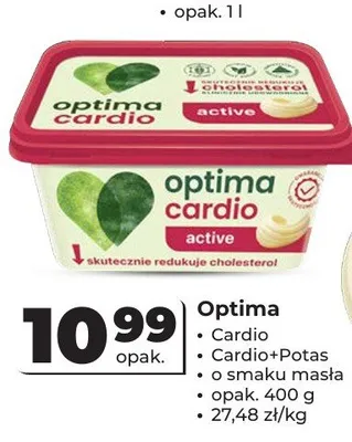 Margaryna Optima Cardio + Potas promocja w Odido