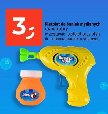 Pistolet do baniek mydlanych różne kolory promocja w Dealz