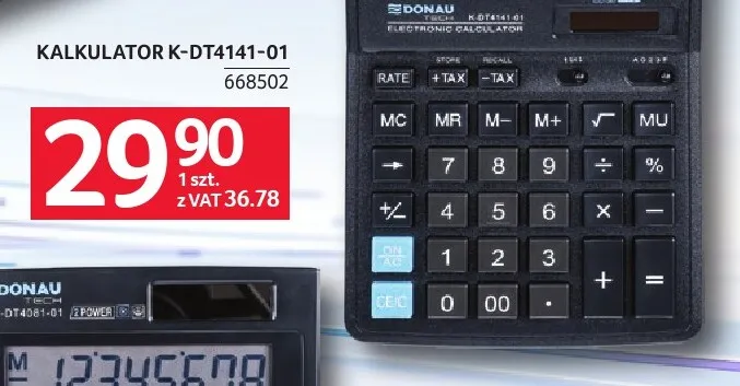 Kalkulator Donau K-DT4141-01 promocja w Selgros