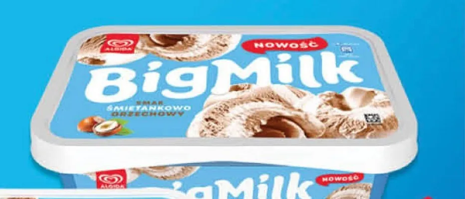 Lody BigMilk śmietankowo-orzechowe promocja w POLOmarket