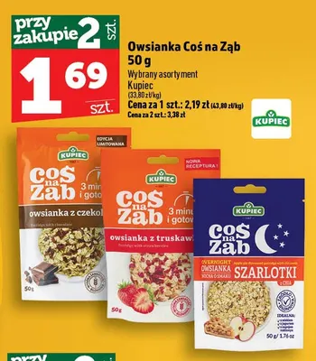 Owsianka z truskawkami Coś na Ząb Kupiec promocja w TOPAZ