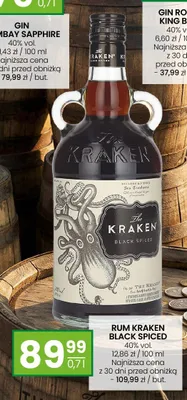 Rum Kraken Black Spiced 40% vol. promocja w Twój Market