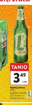 Napój piwny Lech promocja w Intermarche