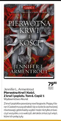 Książka Pierwotna Krwi i Kości. Z krwi i popiołu. Tom 6. Część 1 Jennifer L. Armentrout promocja w Empik