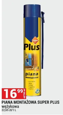 Piana montażowa PIANA MONTAŻOWA SUPER PLUS wężykowa promocja w Merkury Market