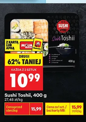 Sushi Toshie promocja w Biedronka