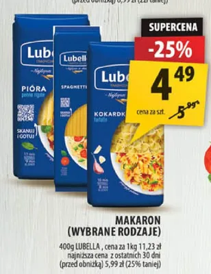 Makaron spaghetti Lubella promocja w Arhelan