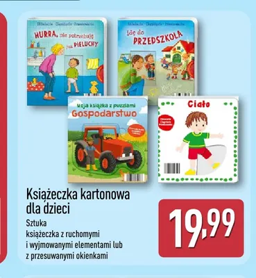 Książeczka kartonowa dla dzieci promocja w Aldi