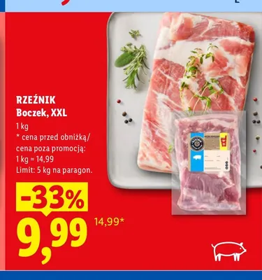 Boczek XXL Rzeźnik promocja w Lidl
