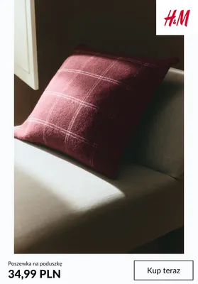 Poszewka na poduszkę H & M promocja w H&M
