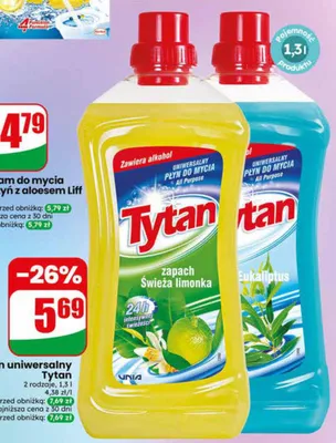 Płyn uniwersalny Tytan Świeża limonka promocja w Dino
