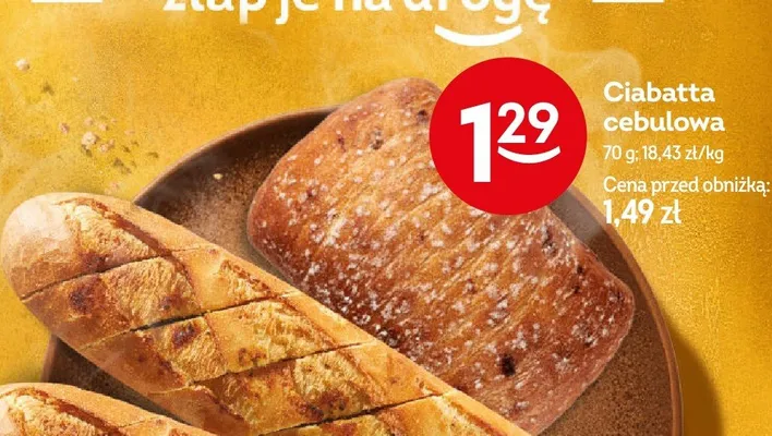 Ciabatta cebulowa promocja w Żabka