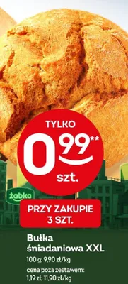 Bułka śniadaniowa XXL promocja w Żabka