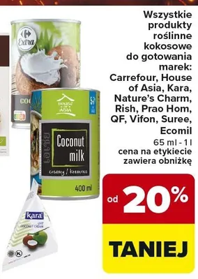 Mleko kokosowe promocja w Carrefour Market