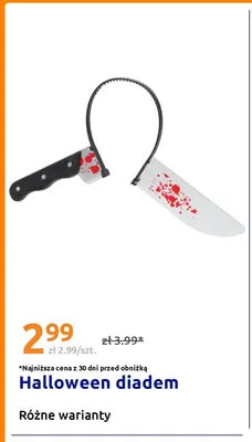 Halloween diadem promocja w Action