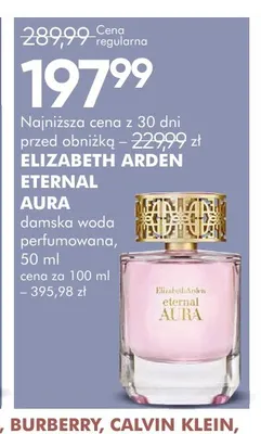 Woda perfumowana damska Elizabeth Arden Eternal Aura promocja w Super-Pharm