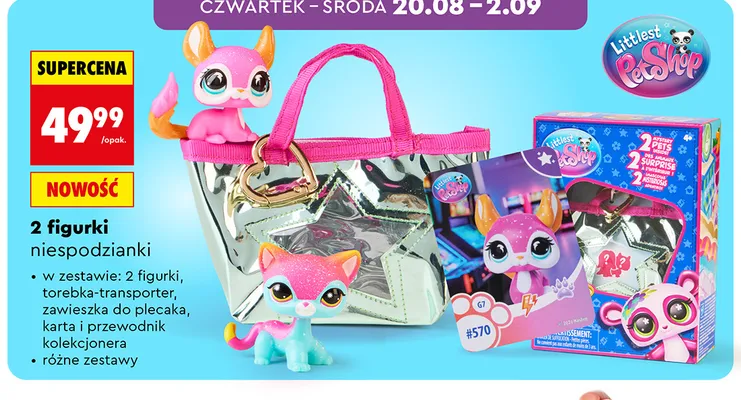 Figurki niespodzianki Littlest Pet Shop 2-pak promocja w Biedronka