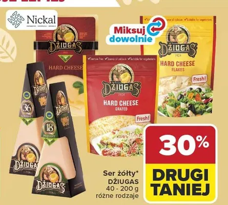 Ser żółty różne rodzaje promocja w Carrefour