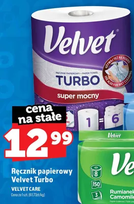 Ręcznik papierowy Velvet Turbo promocja w TOPAZ