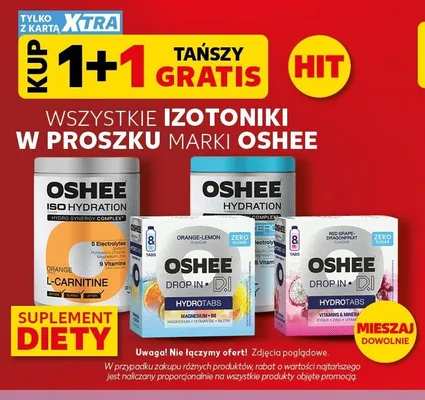 Izotoniki w proszku OSHEE promocja w Kaufland