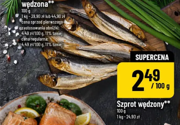 Szprot wędzony promocja w POLOmarket