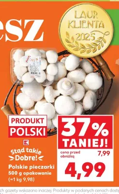 Polskie pieczarki promocja w Kaufland