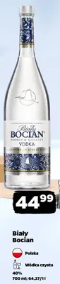 Wódka czysta Biały Bocian 40% promocja w Netto