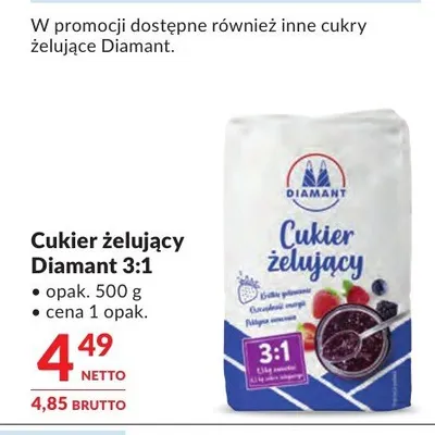 Cukier żelujący Diamant 3:1 promocja w Makro