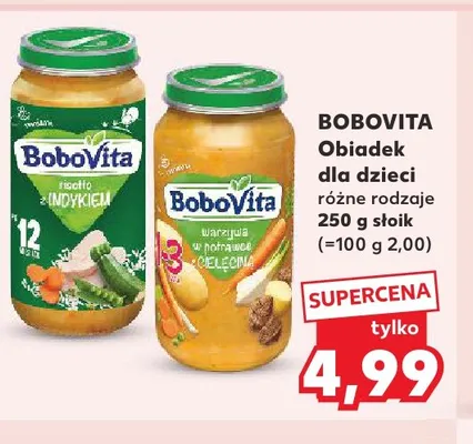 Obiadek dla dzieci BoboVita Risotto z indykiem promocja w Kaufland