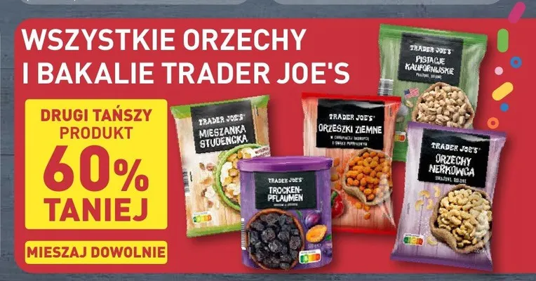 Orzechy i bakalie TRADER JOE'S promocja w Aldi