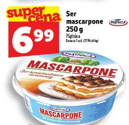 Ser mascarpone Piątnica promocja w TOPAZ