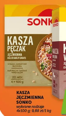 Kasza jęczmienna pęczak Sonko 4-pak promocja w Euro Sklep