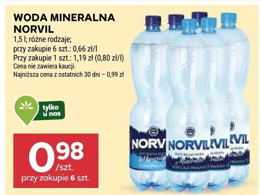 Woda mineralna promocja w Stokrotka