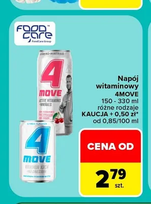 Napój witaminowy 4Move promocja w Carrefour