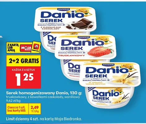 Serek homogenizowany truskawkowy promocja w Biedronka